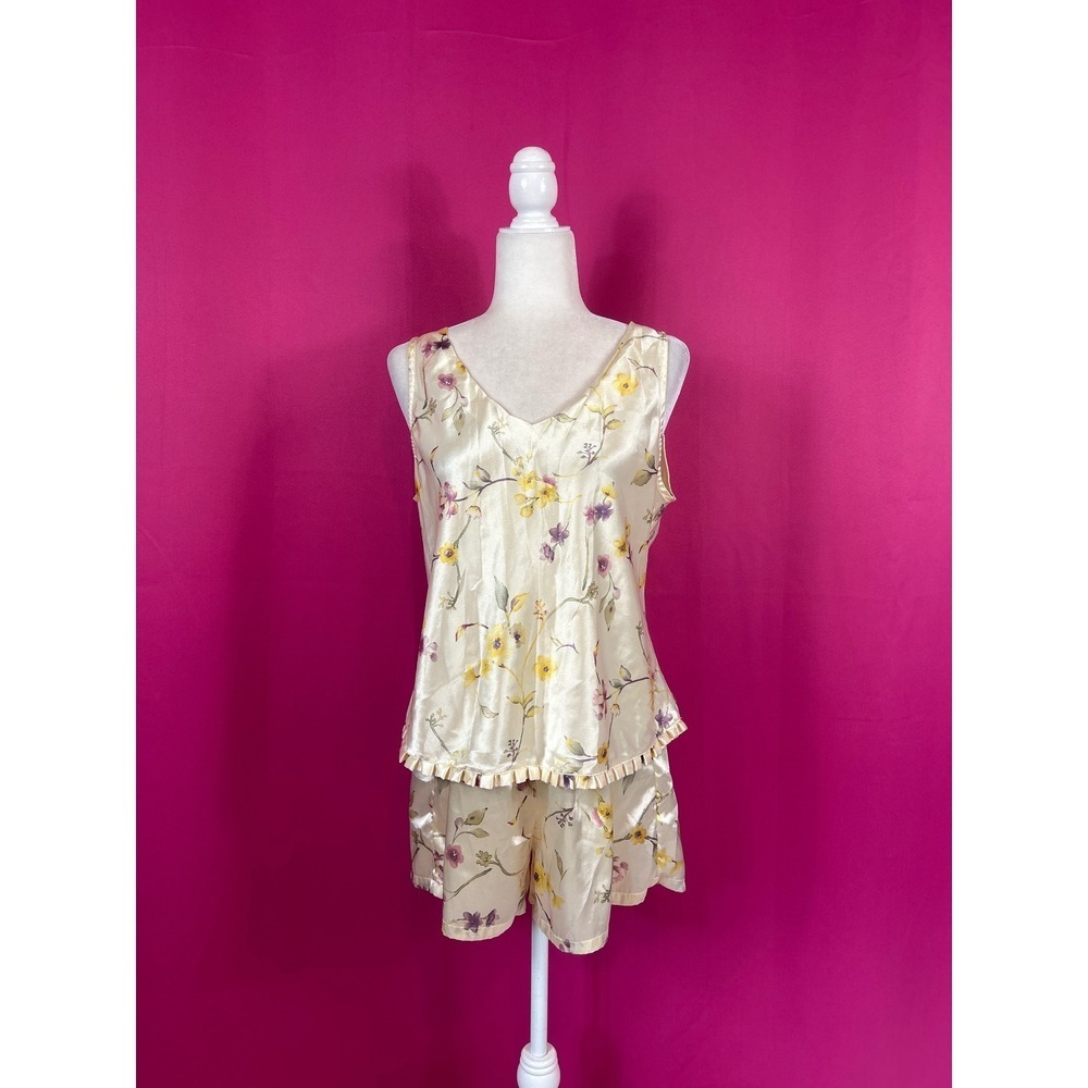 Vintage 90s Inner Most Floral Pajama short Set Large